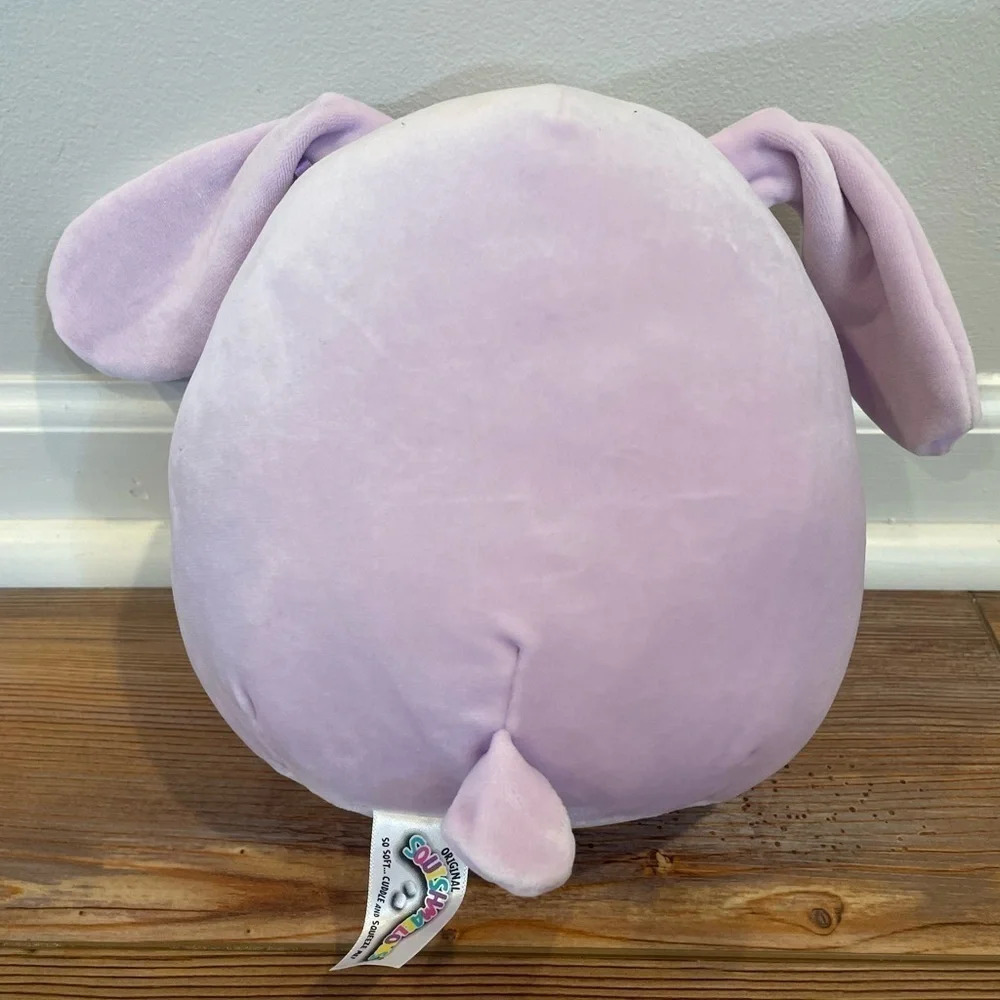 7” Bubbles the Bunny Squishmallow Purple Black White Rabbit Stuffed Animal toy - Picture 2 of 2